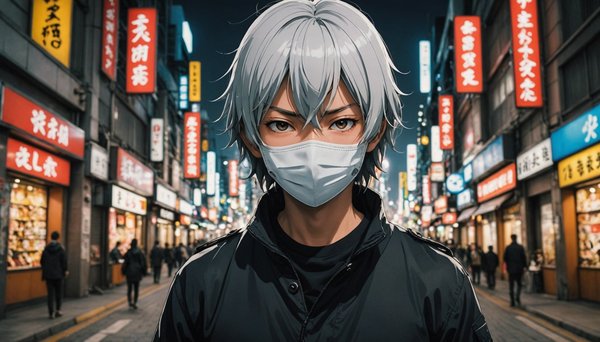 Vivez l'expérience unique du masque de protection manga